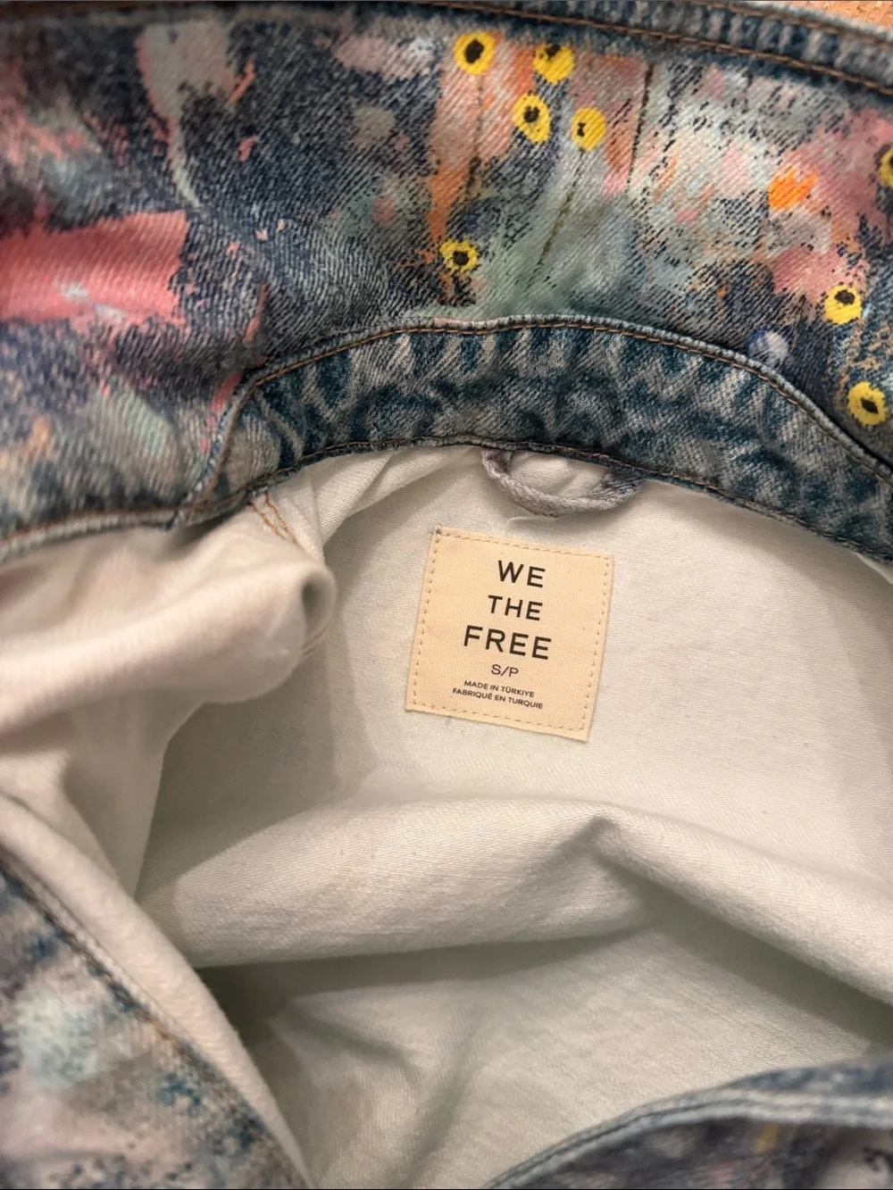 Free People We The Free Madison City Illusions Denim Jacket Small NWT - Picture 11 of 12
